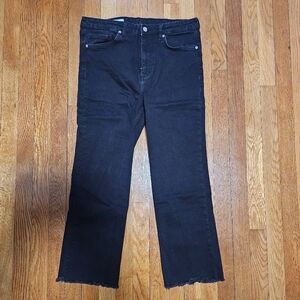 Zara Women's Black Cropped Jeans